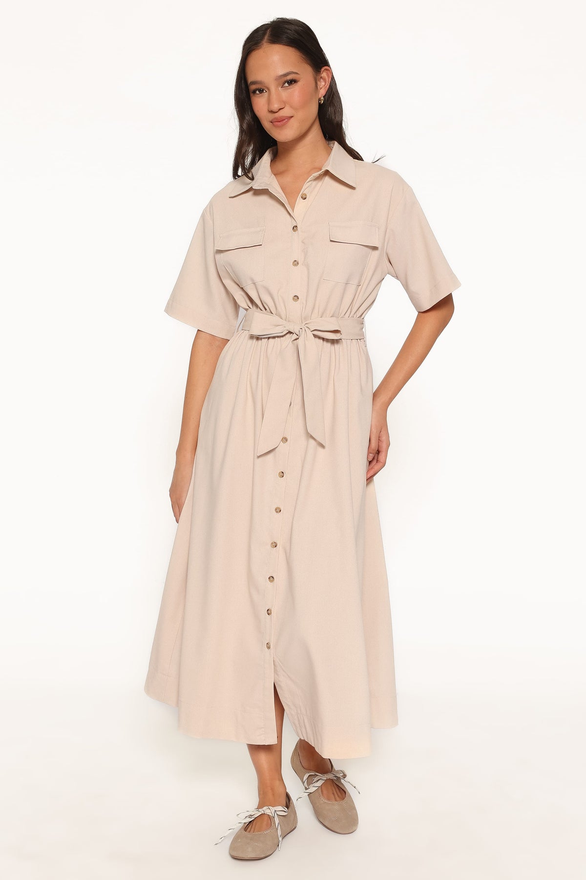 Shayna Maxi Dress - Beige