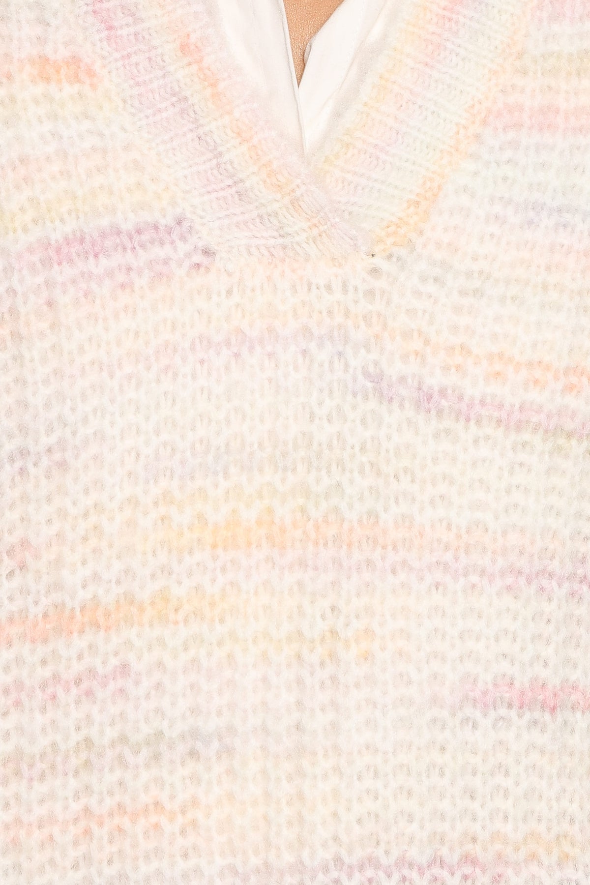 Alyx Spacedye Polo Sweater - Pink Multi