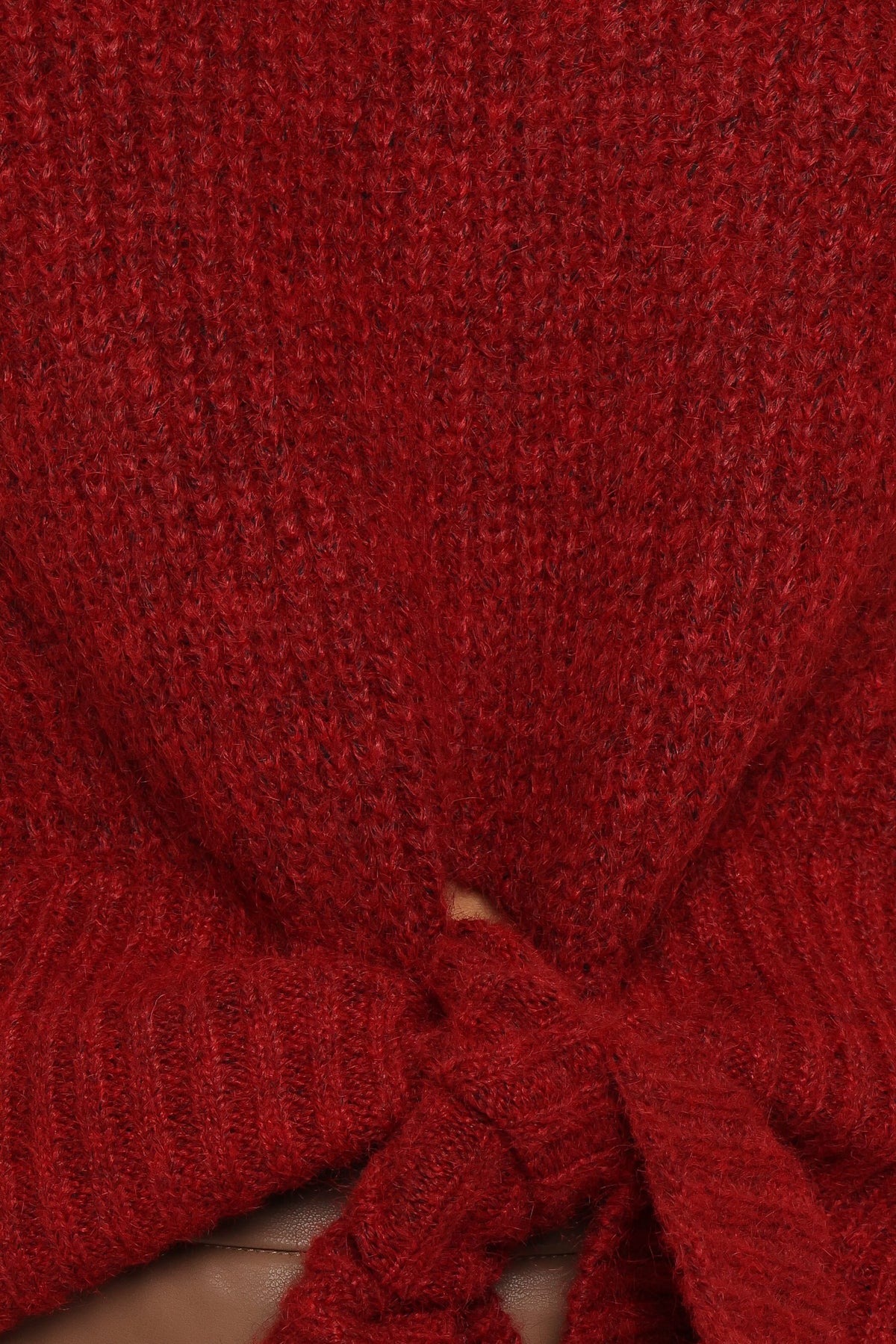 Captivate Knit Sweater - Red