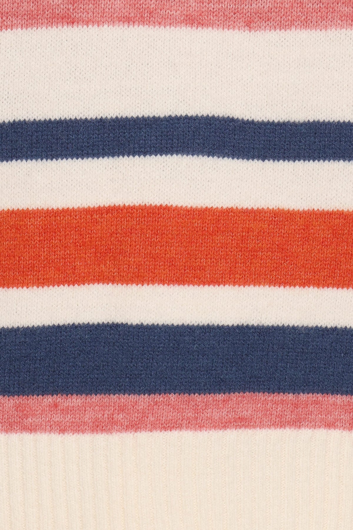 Saski Knit Sweater - Cream Multi Stripe