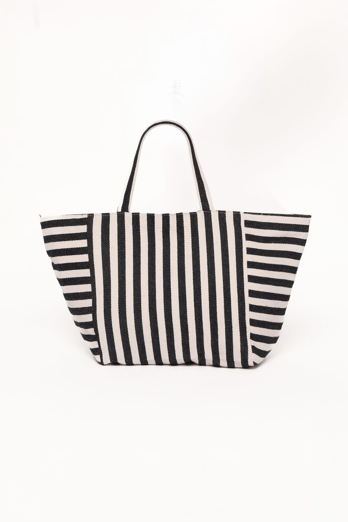 Savannah Beach Bag - Black Stripe