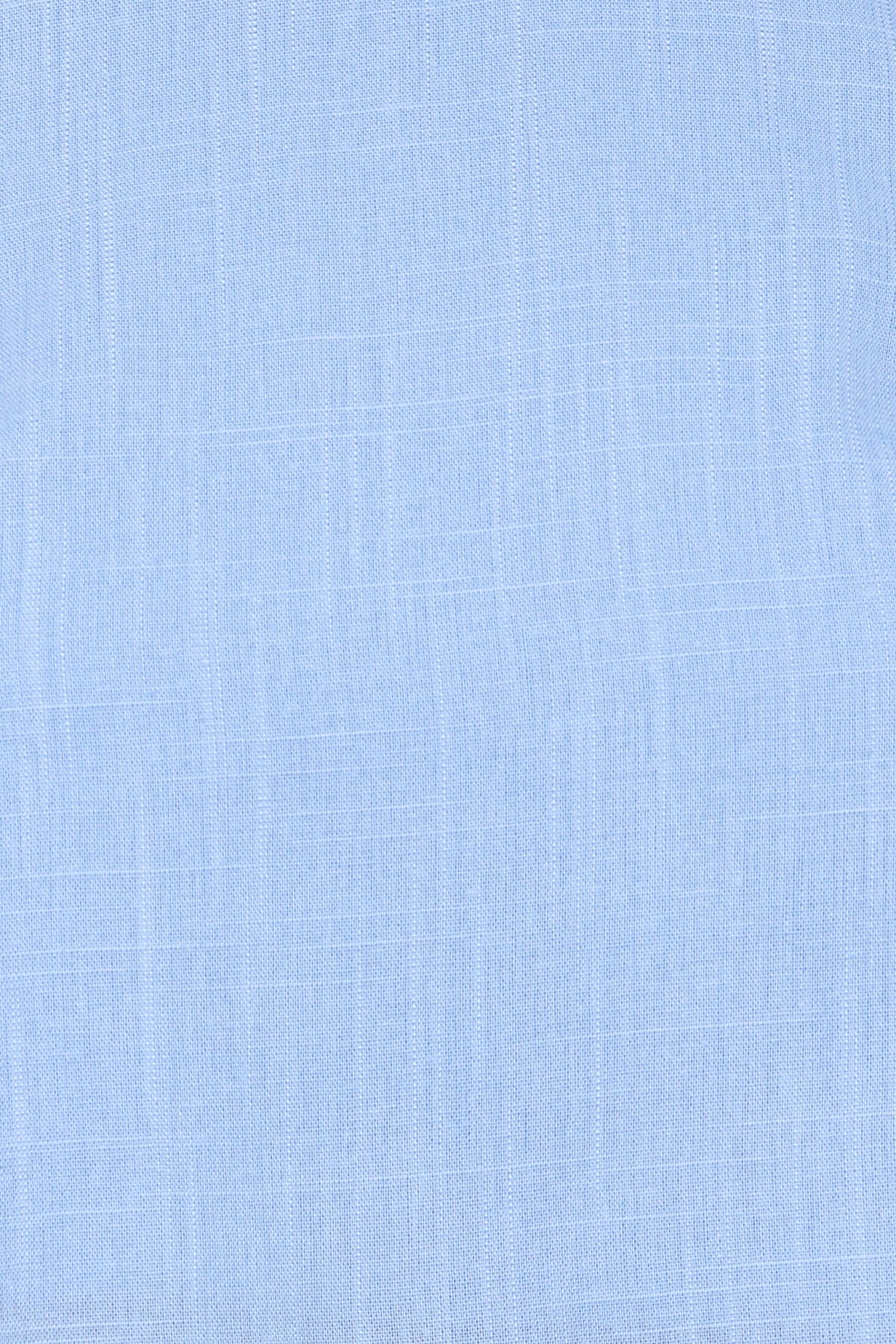 Madison Linen Column Skirt - Blue