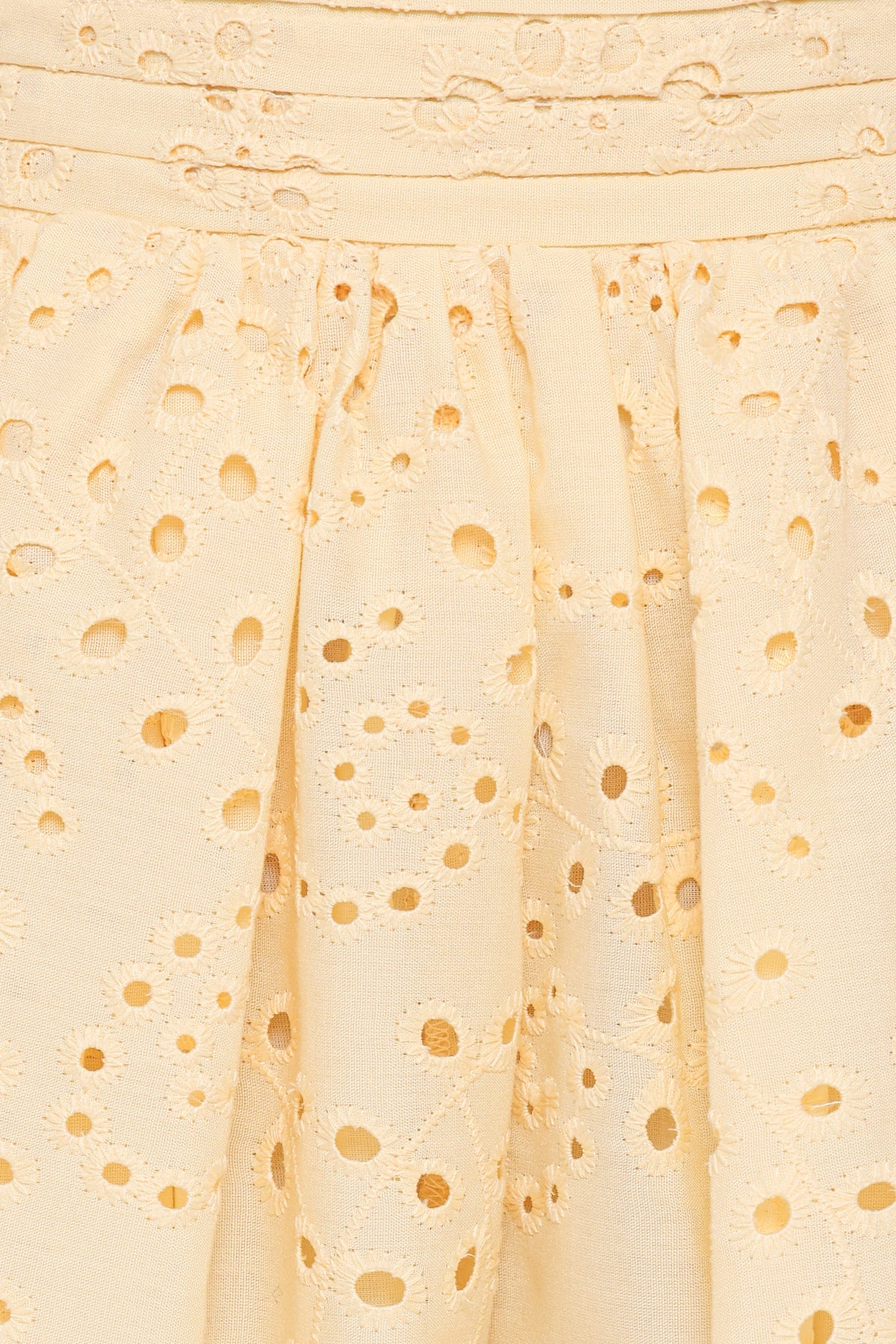 Regina Eyelet Flowy Short - Butter Yellow