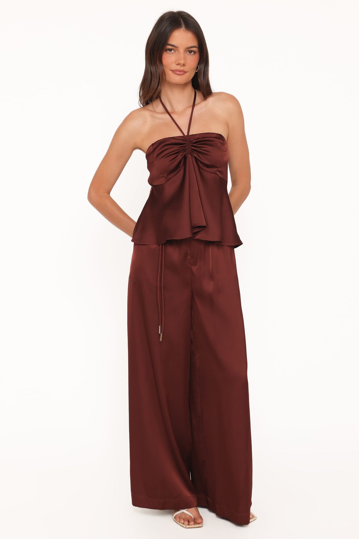 Vita Tailored Pant - Brown
