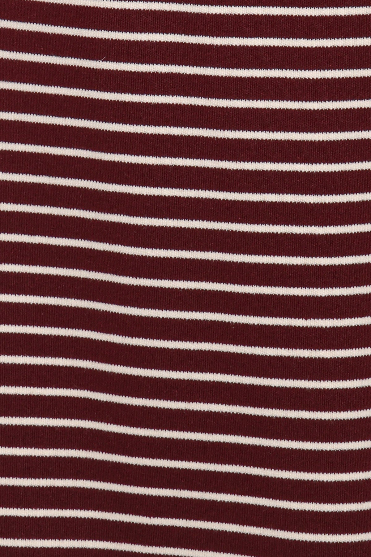 Wilda Knit Pant - Burgundy Cream Stripe