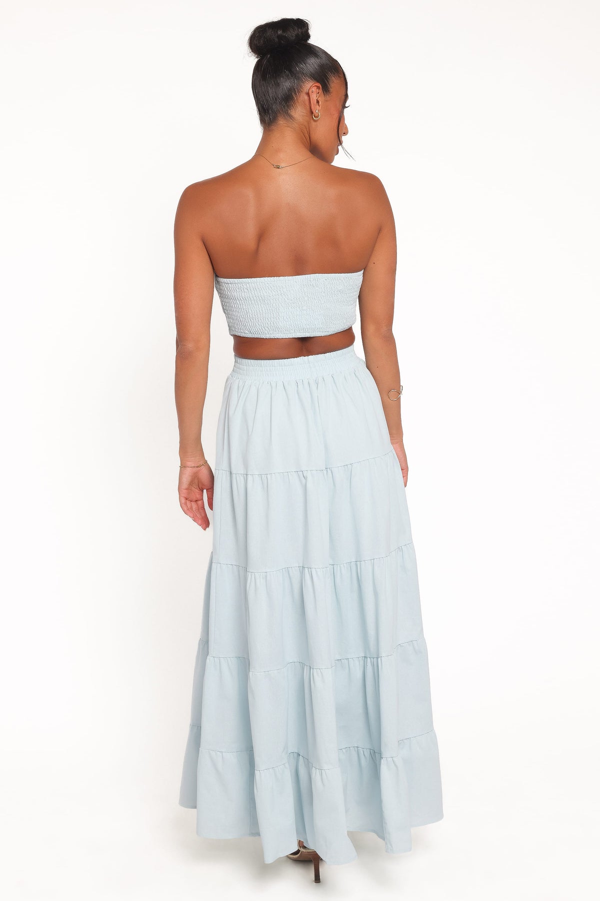 Cadence Strapless Maxi Dress - Blue