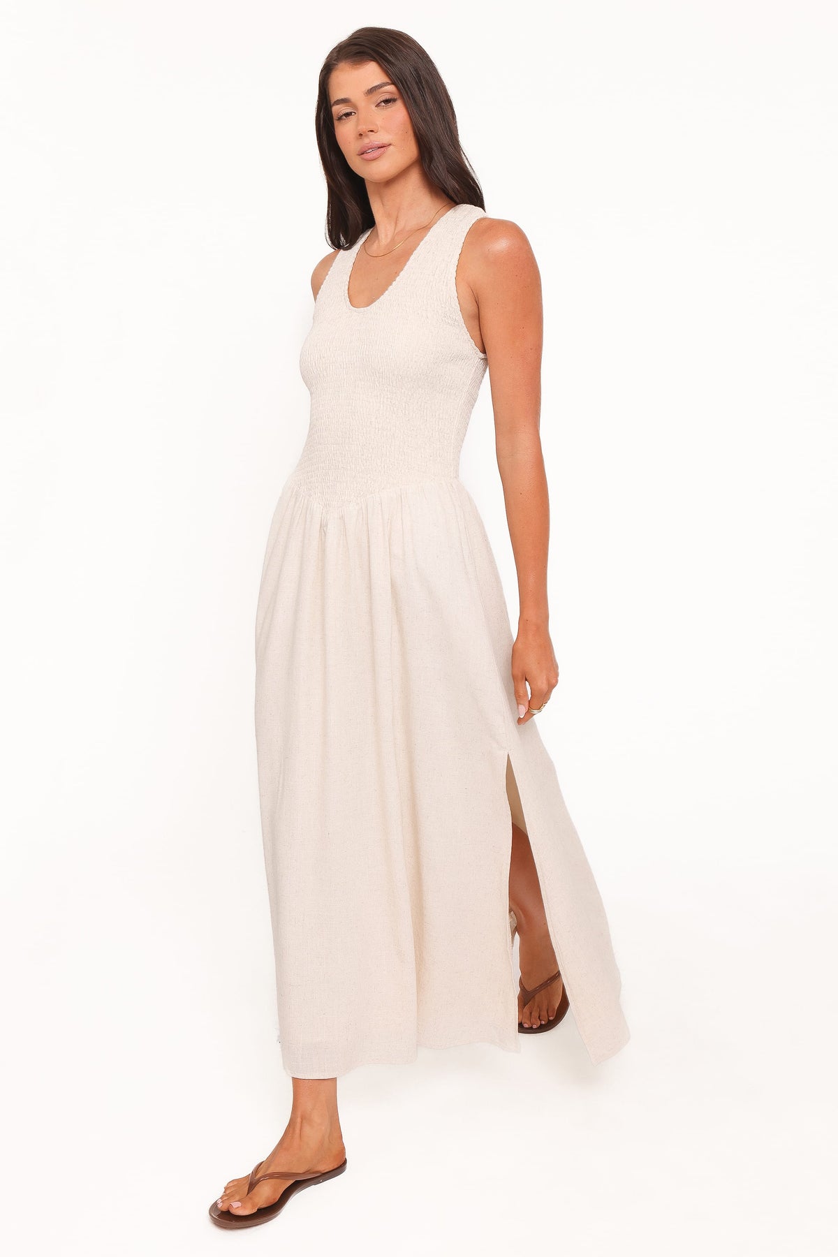 Dimity Maxi Dress - Oatmeal