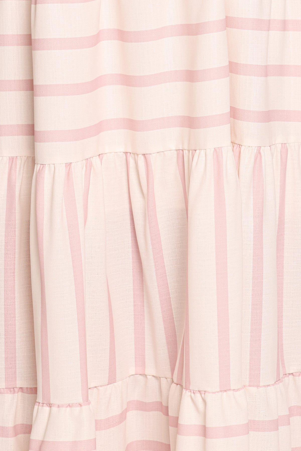 Evelin Midi Dress - Pink Stripe