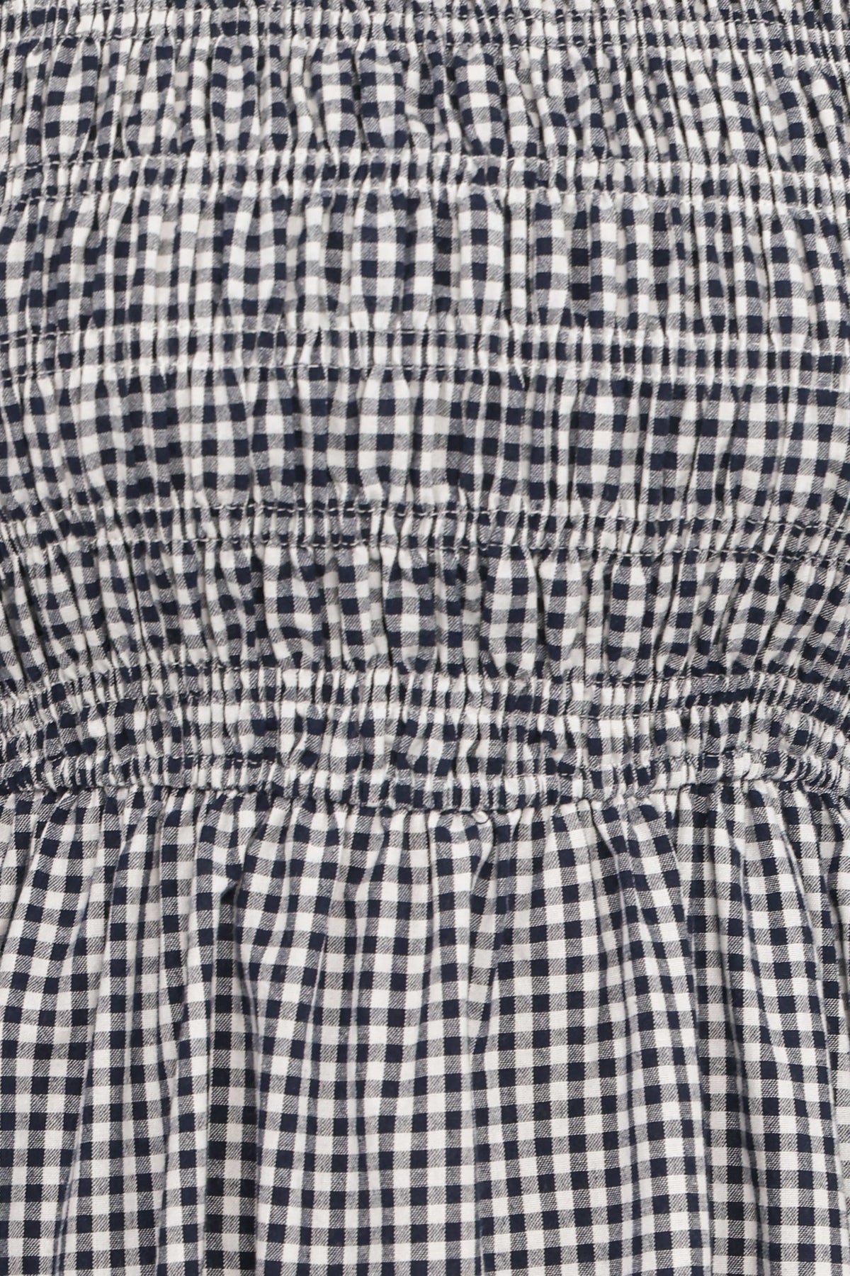 Jessen Long Sleeve Mini Dress - Navy Gingham