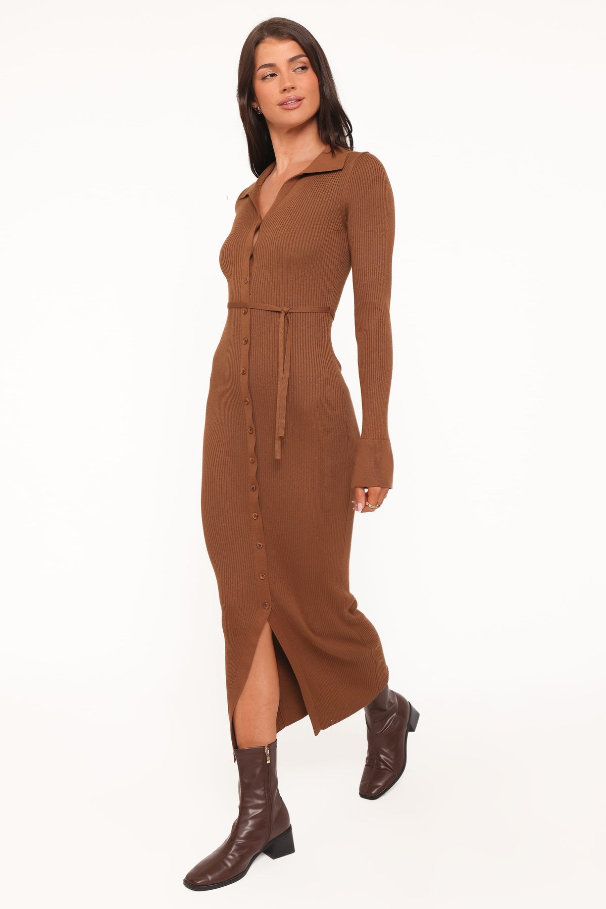Kadi Maxi Dress - Brown