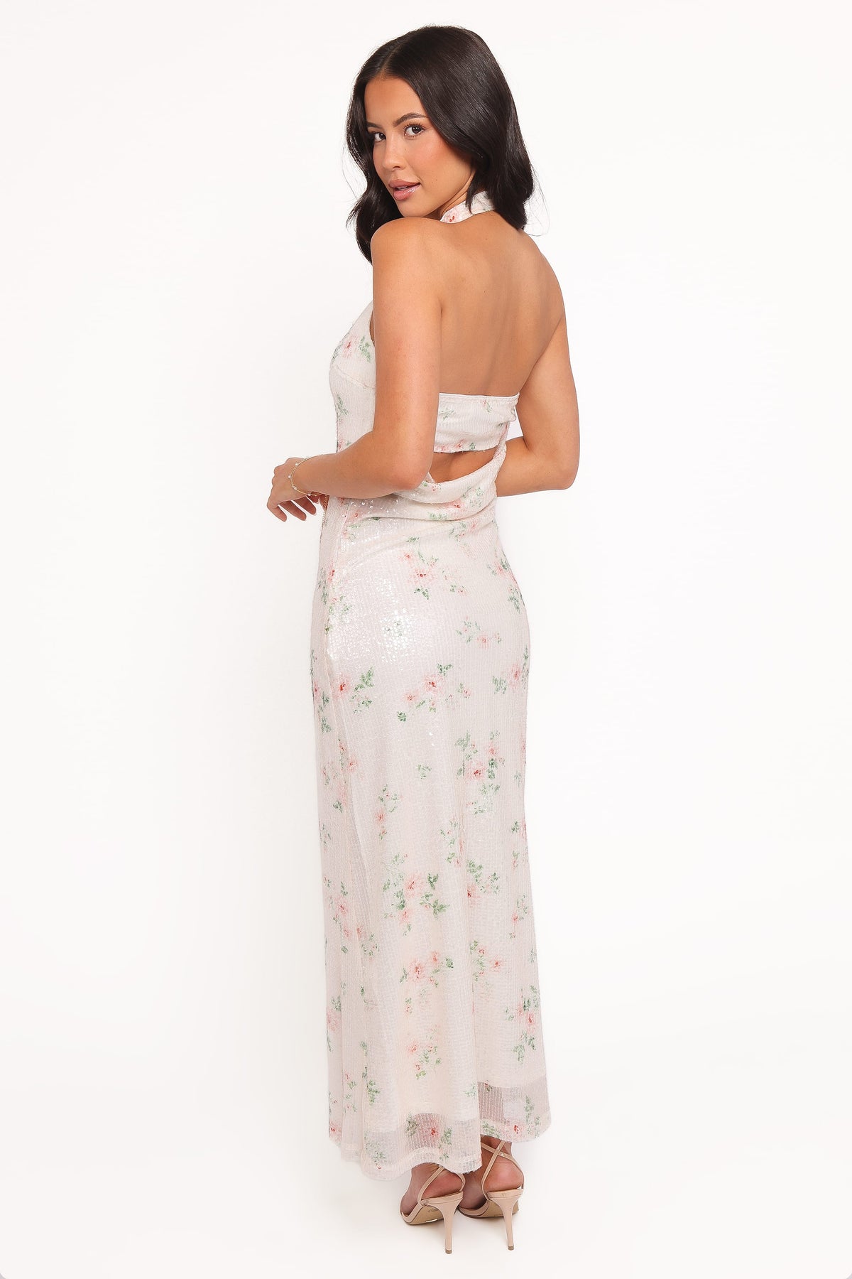 Lunara Maxi Dress - Sequin Floral