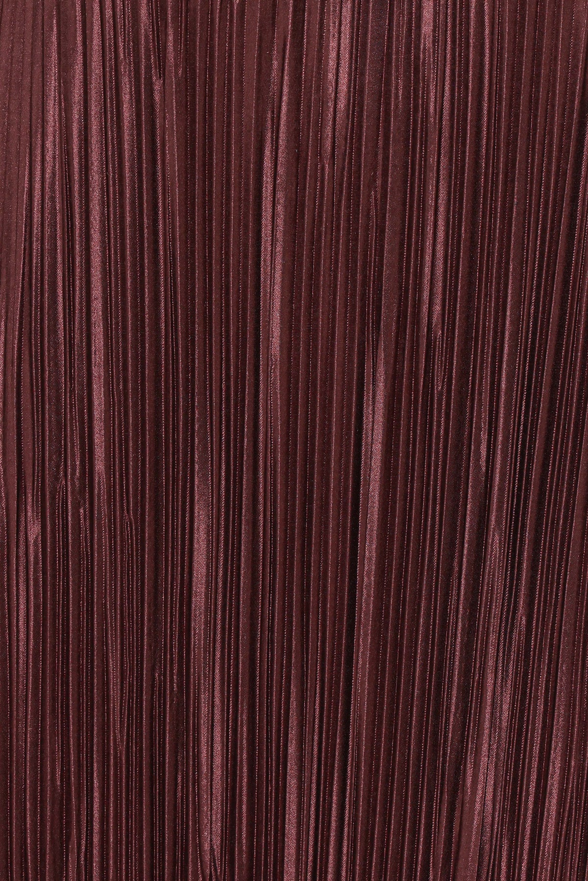 Melody Plisse Halter Maxi Dress - Brown