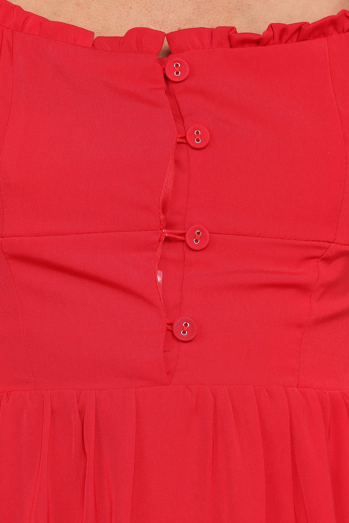 Melrose Midi Dress - Red