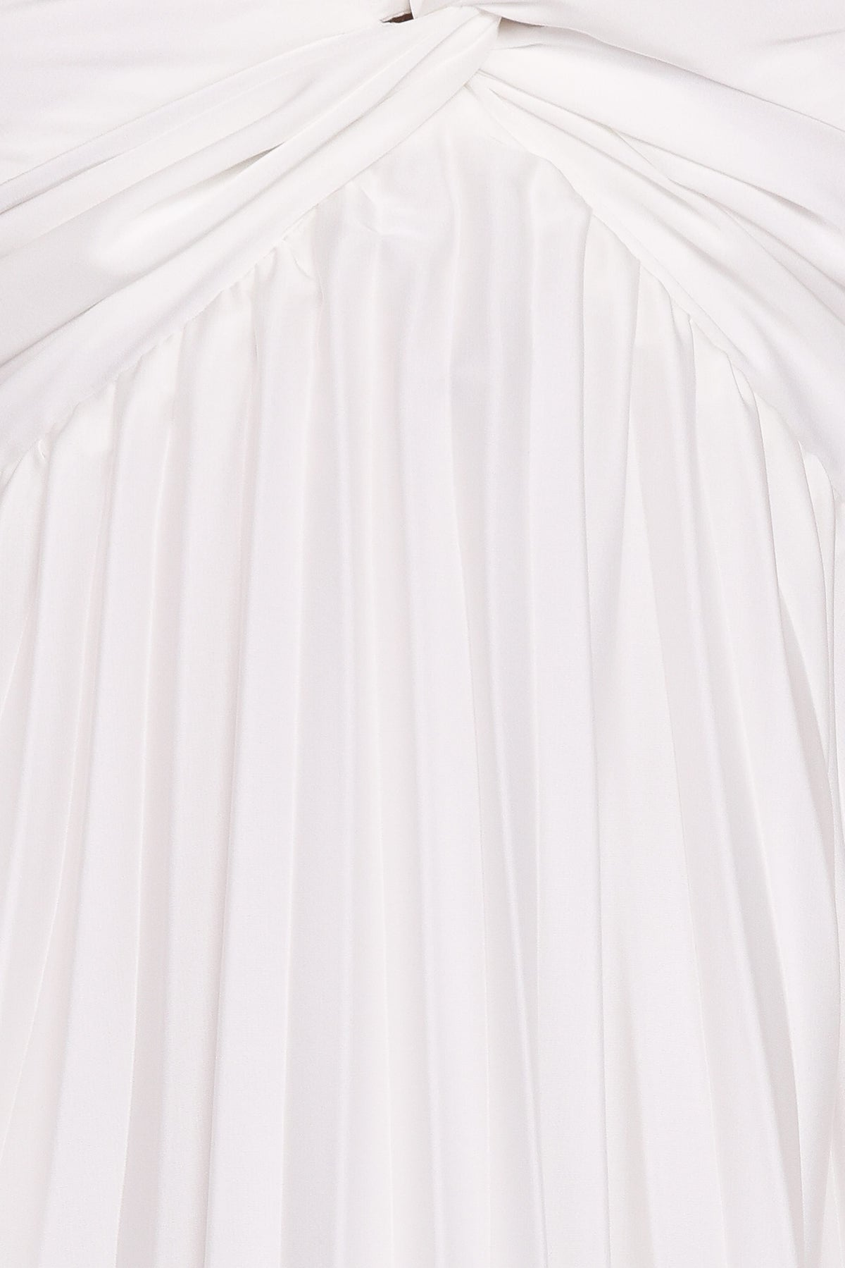 Nova Flutter Sleeve Midi Dress - White