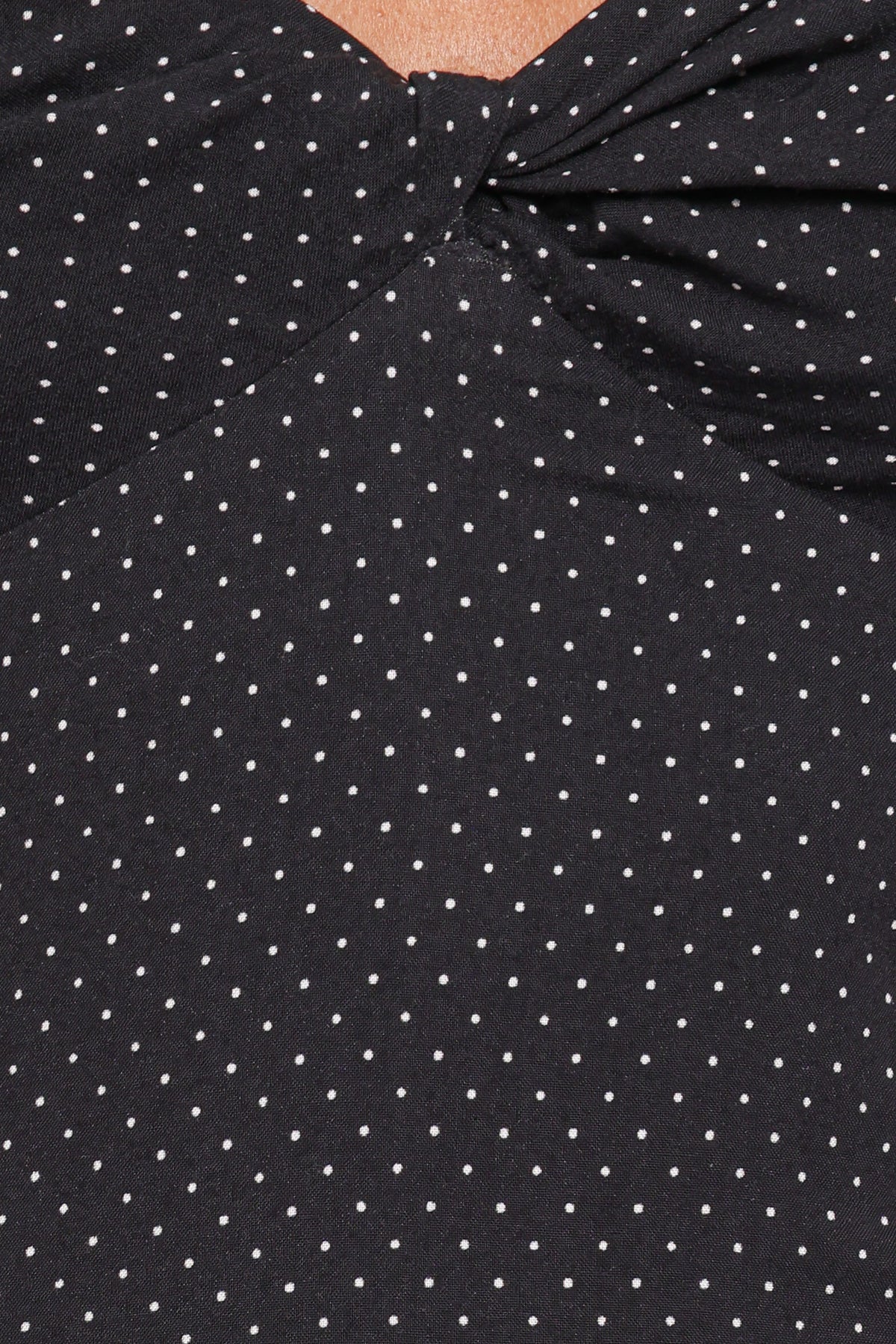 Shanice Maxi Dress - Black Polka Dot