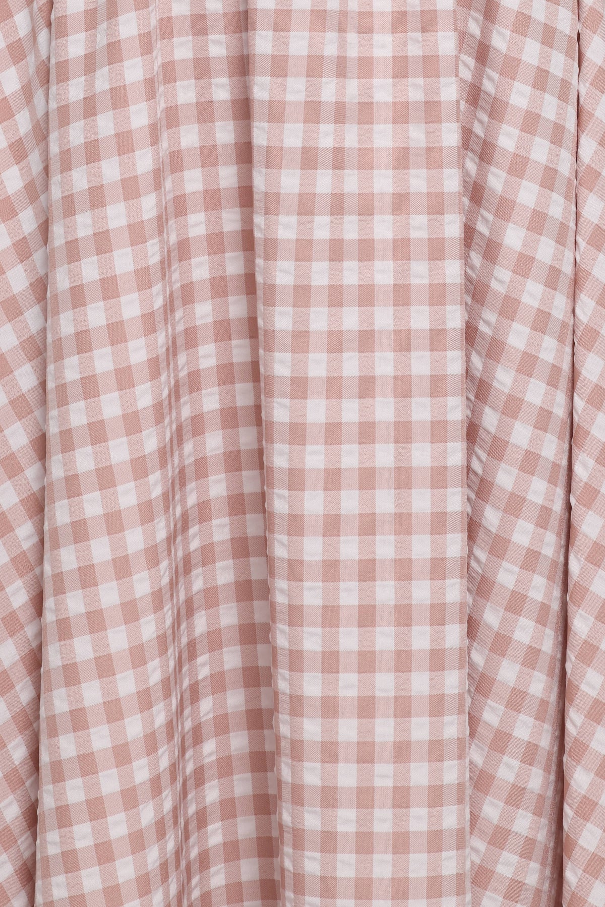 Siun Short Sleeve Midi Dress - Brown Gingham