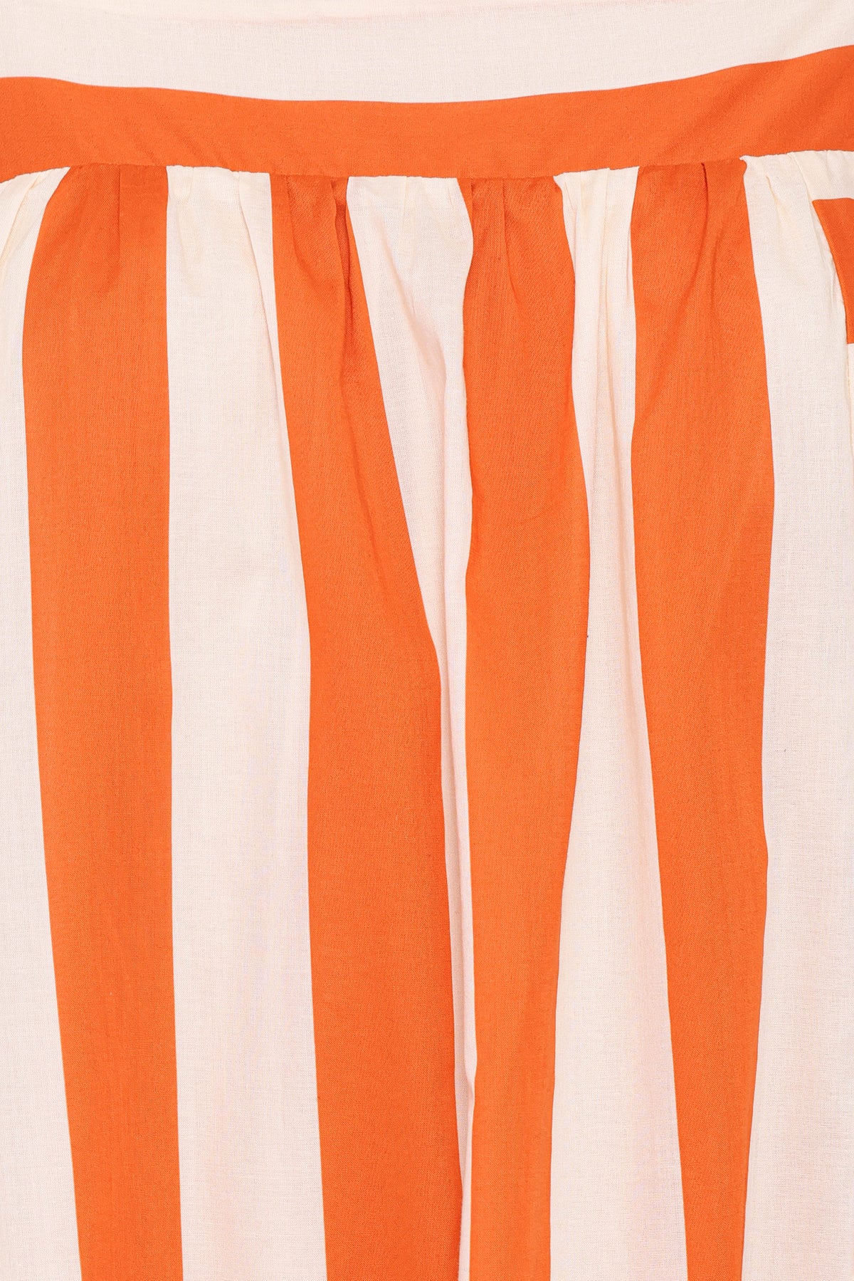 Yanika Maxi Dress - Orange/White Stripe