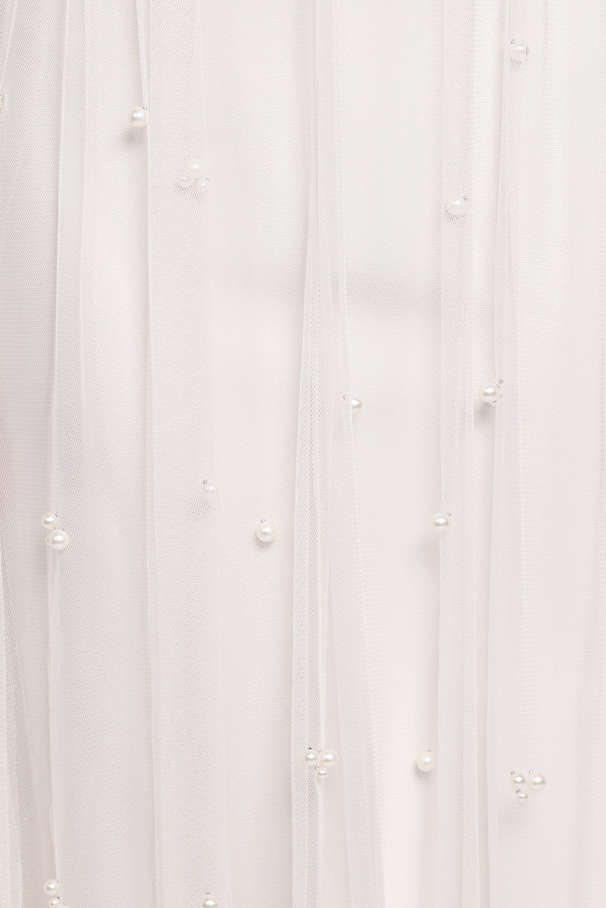 Yulia Pearl Midi Dress - Ecru