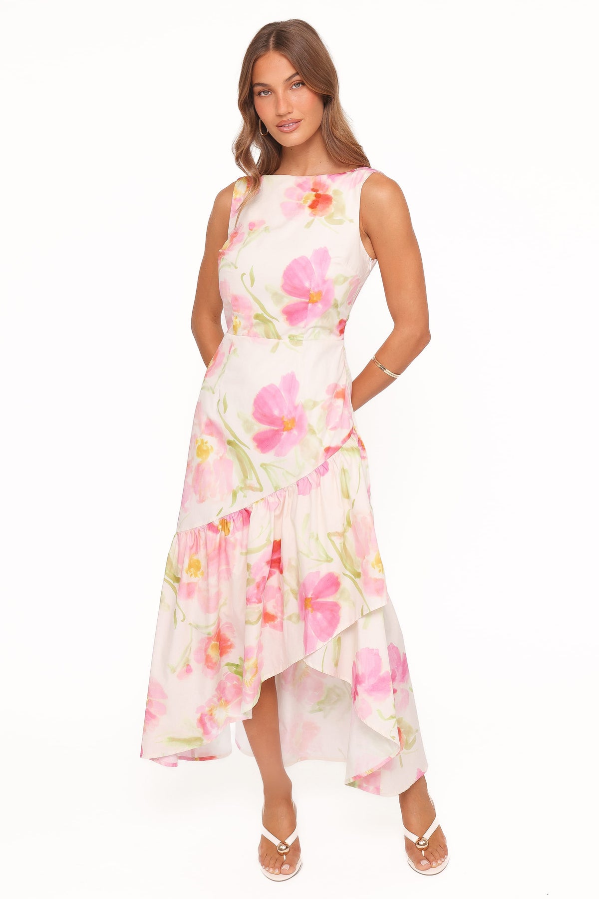 Zula Maxi Dress - Pink Garden Floral