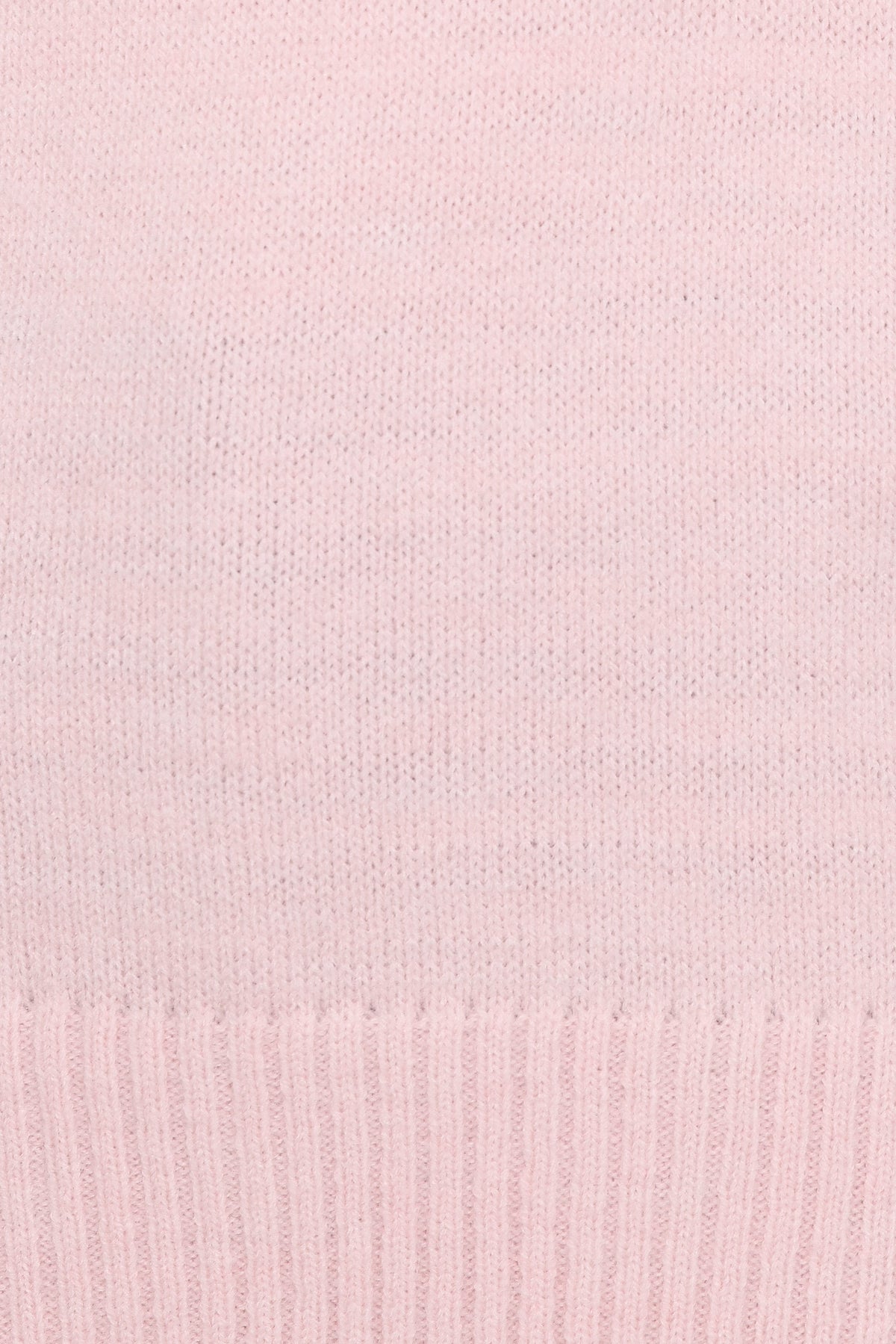 Bels Short Sleeve Collar Knit Sweater - Pink