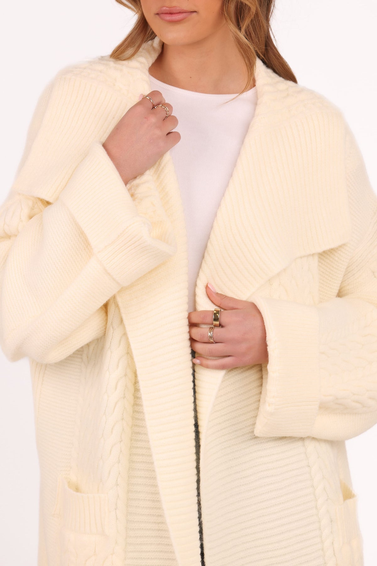 Nova Long Cardigan - Cream