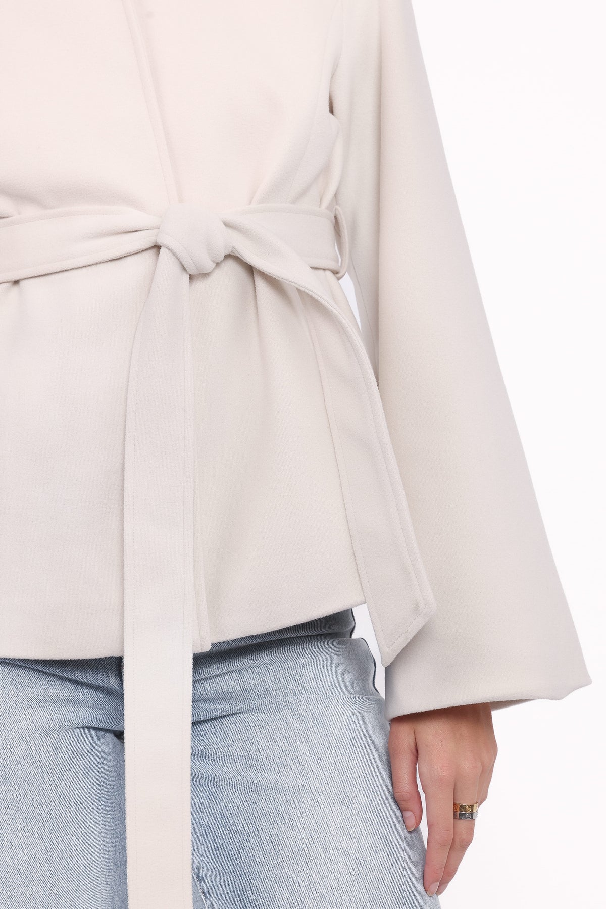 Halston Coat - Cream