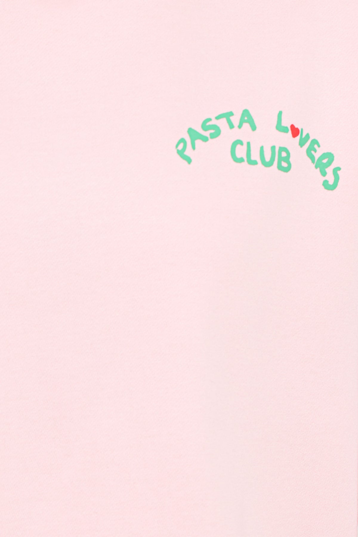 Pasta Lovers Club Graphic Sweater - Pink