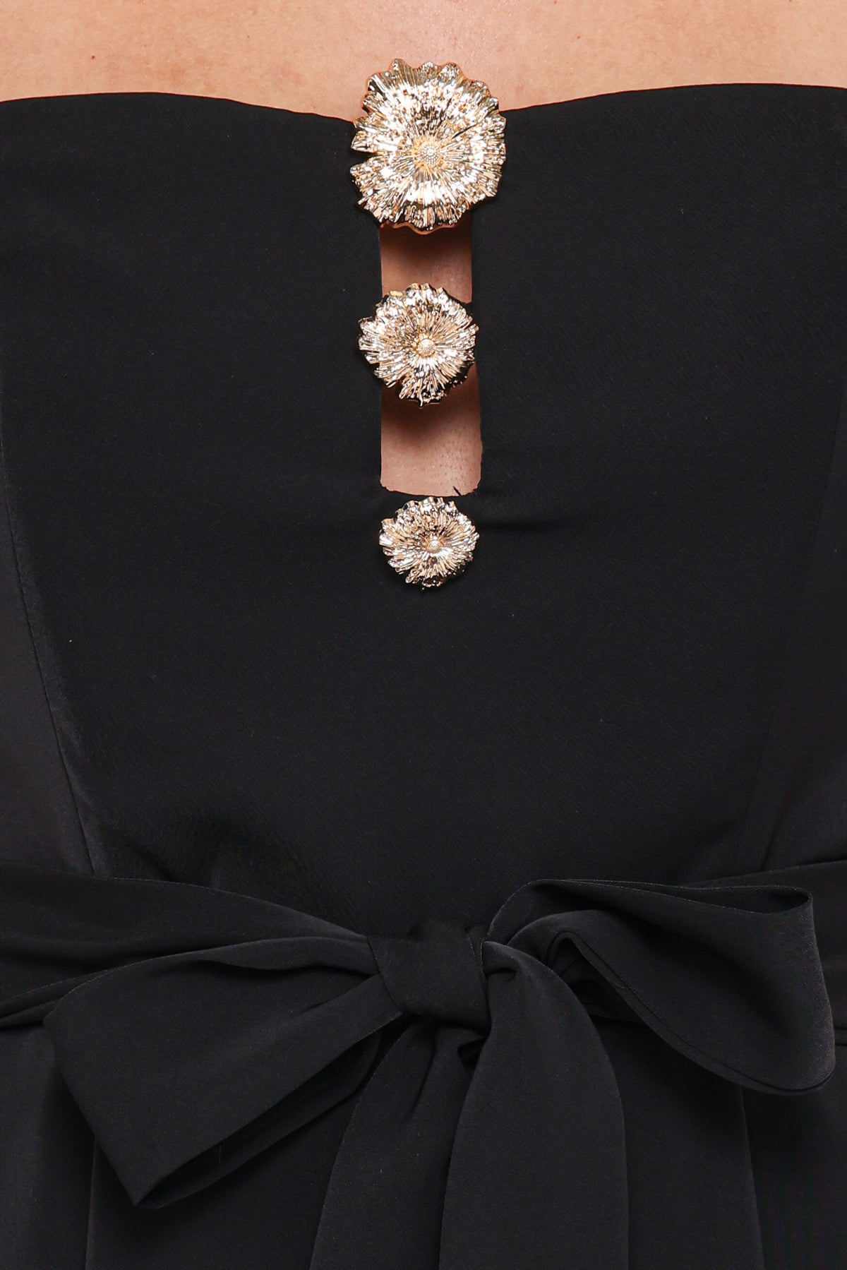 Rois Strapless Jumpsuit - Black