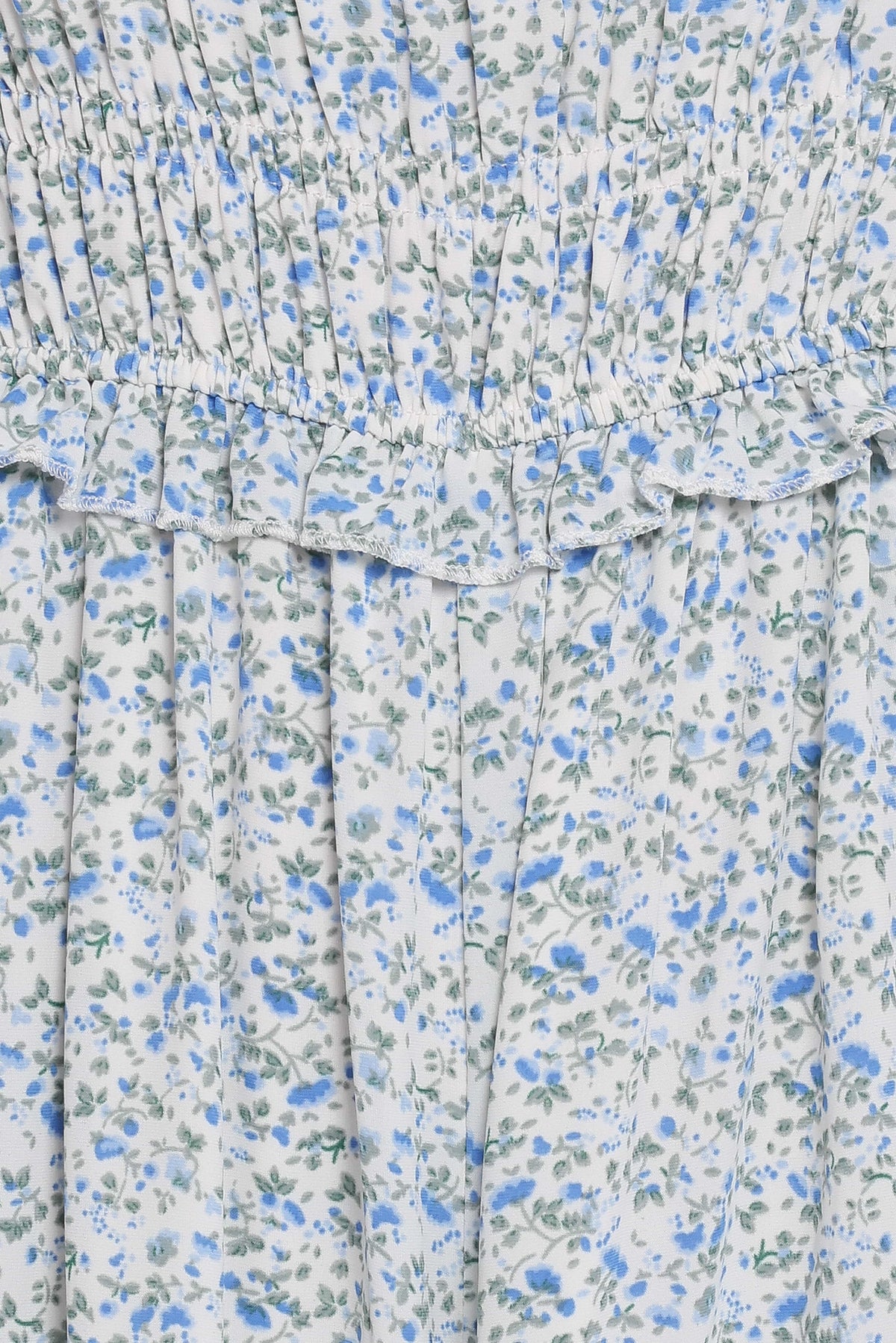 Yulissa Strapless Jumpsuit - Blue Floral