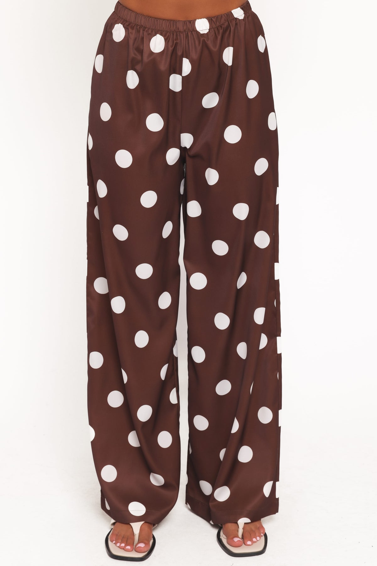 Brielle Polka Dot Set - Brown Polka Dot