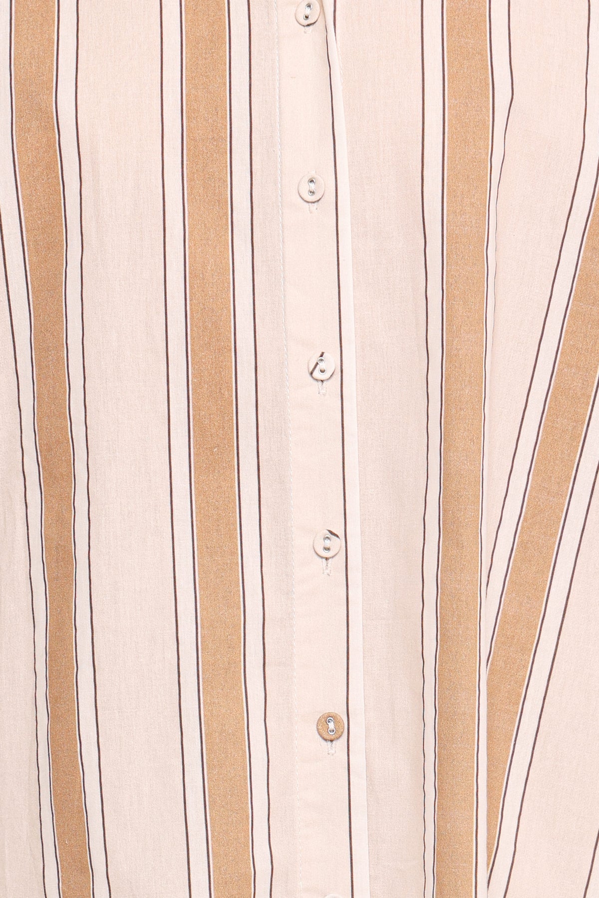Dean Long Sleeve Short Set - Beige Stripe