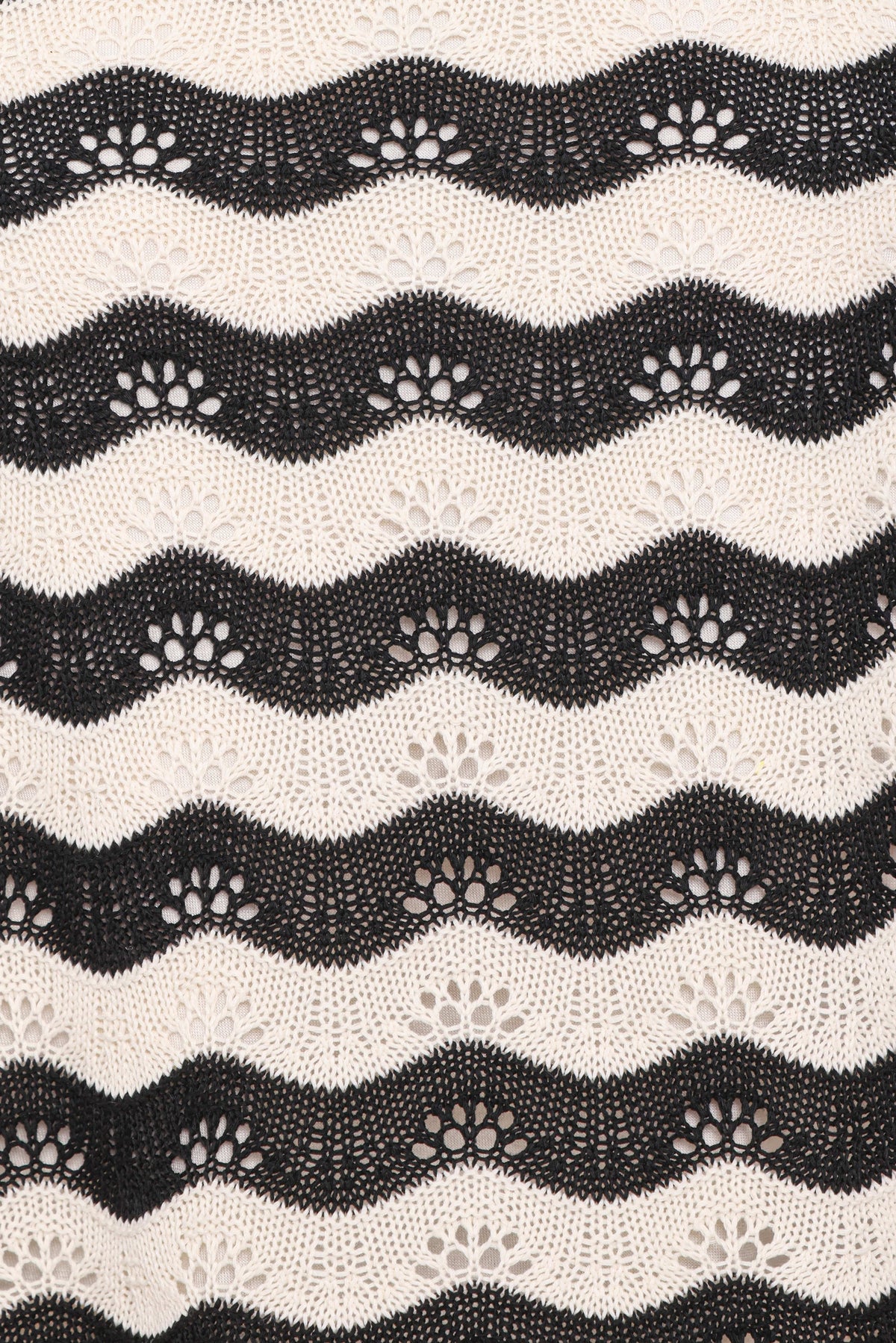 Iveta Knit Short Set - Black/Cream Stripe