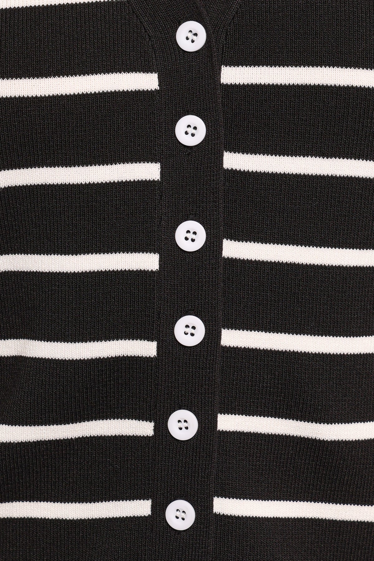 Juna Knitted Pant Set - Black White Stripe