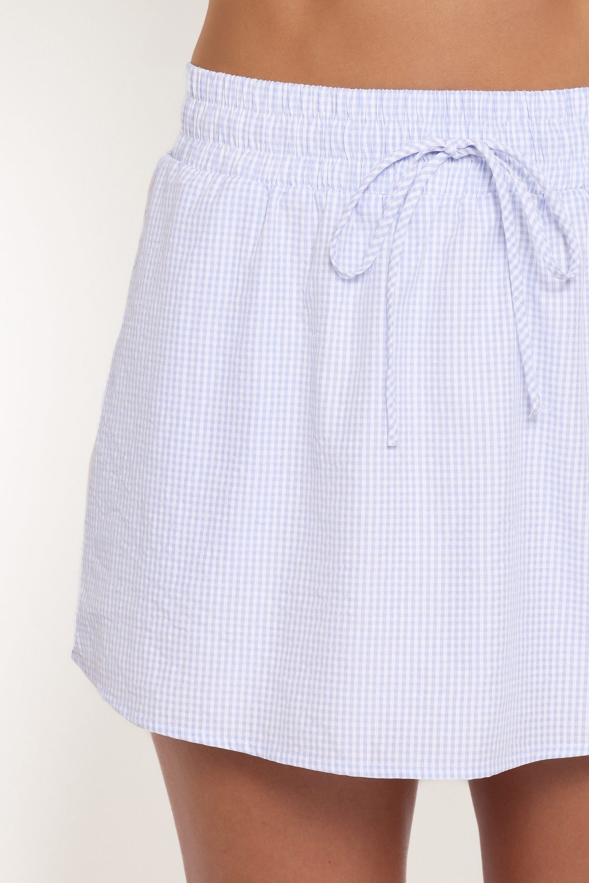 Luna Skirt Set - Blue Gingham