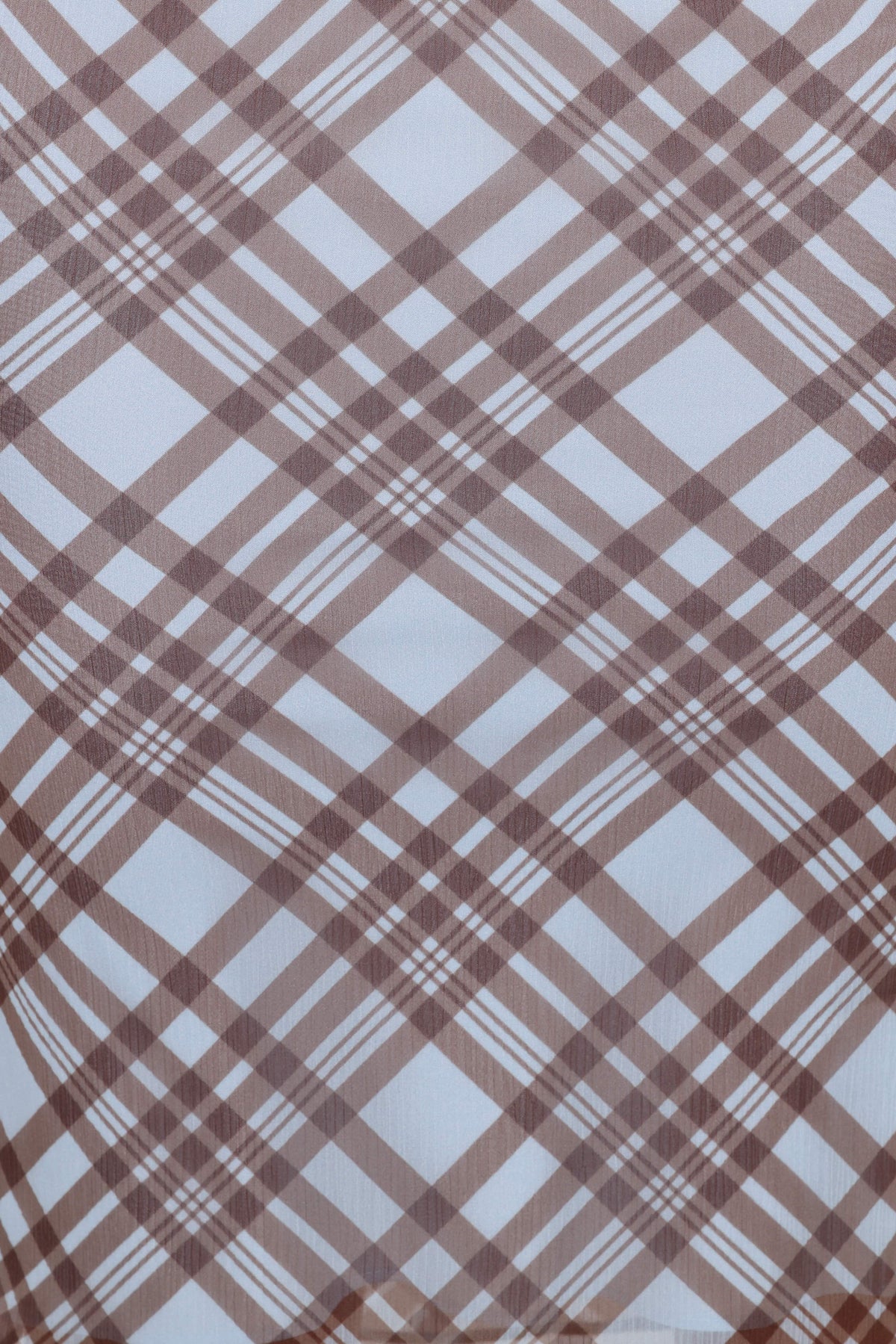 Caitriona Cowl Neck Top - Blue Plaid