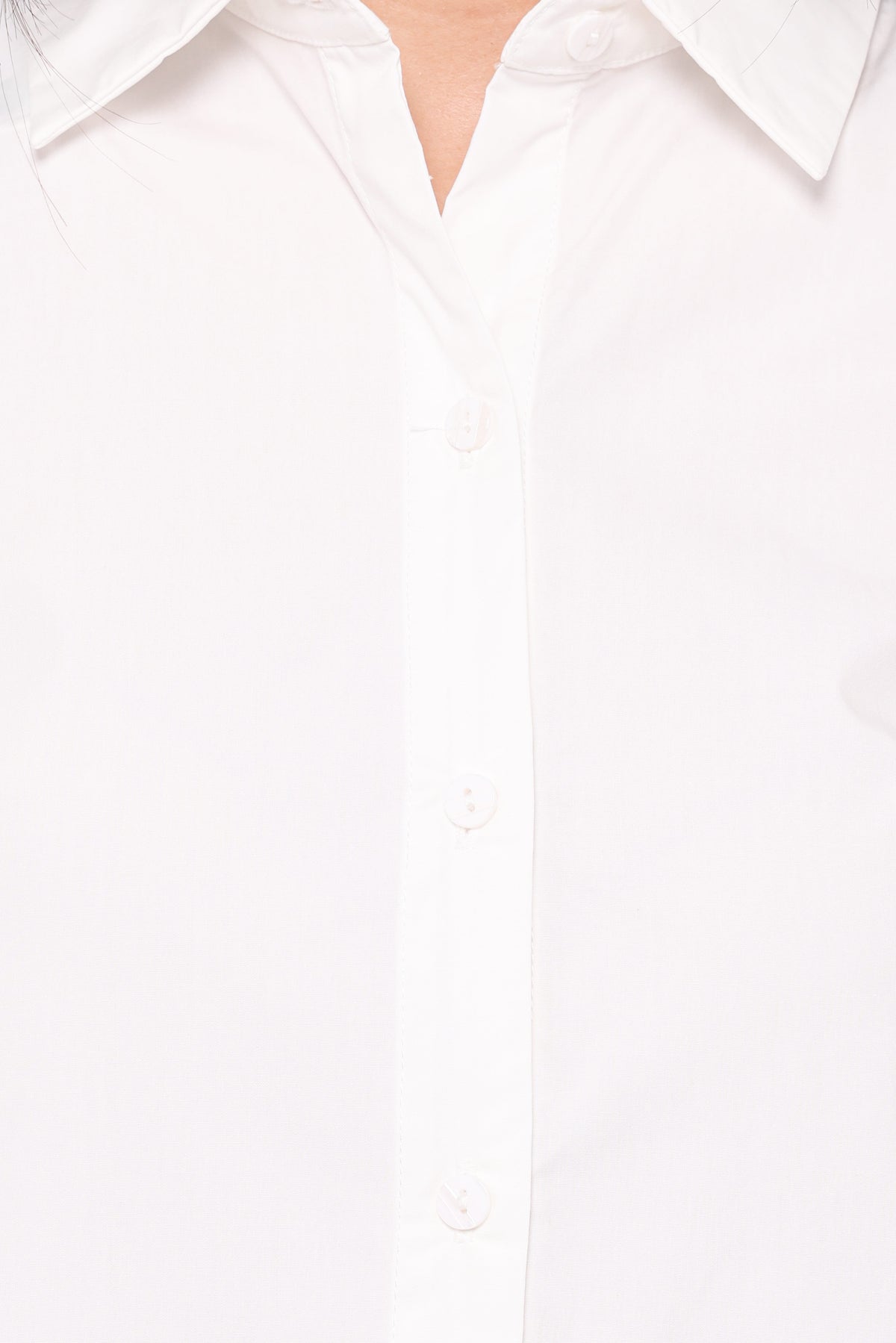 Deirdre Scallop Button Up Shirt - White