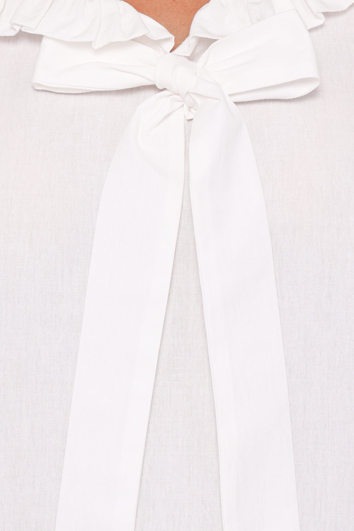 Fleming Frill Collar Shirt - White