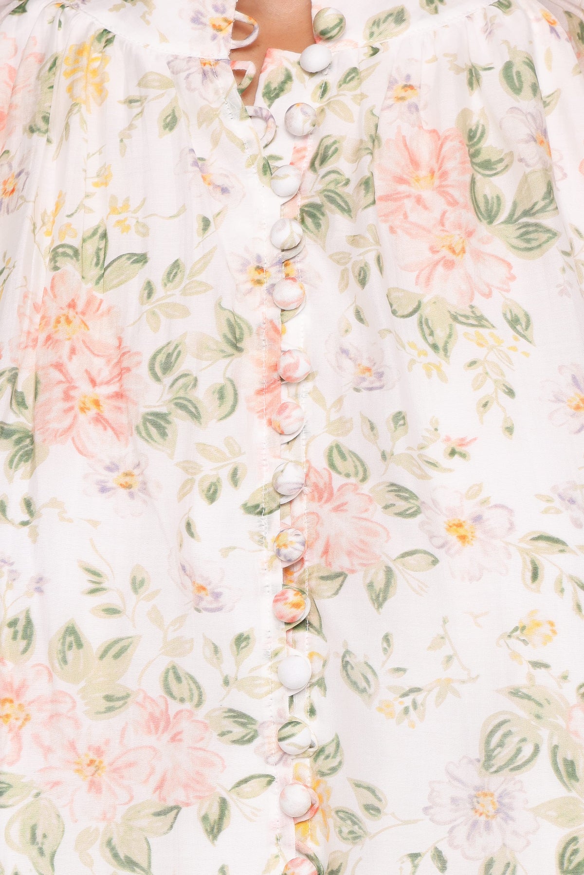 Marni Top - White Multi Floral