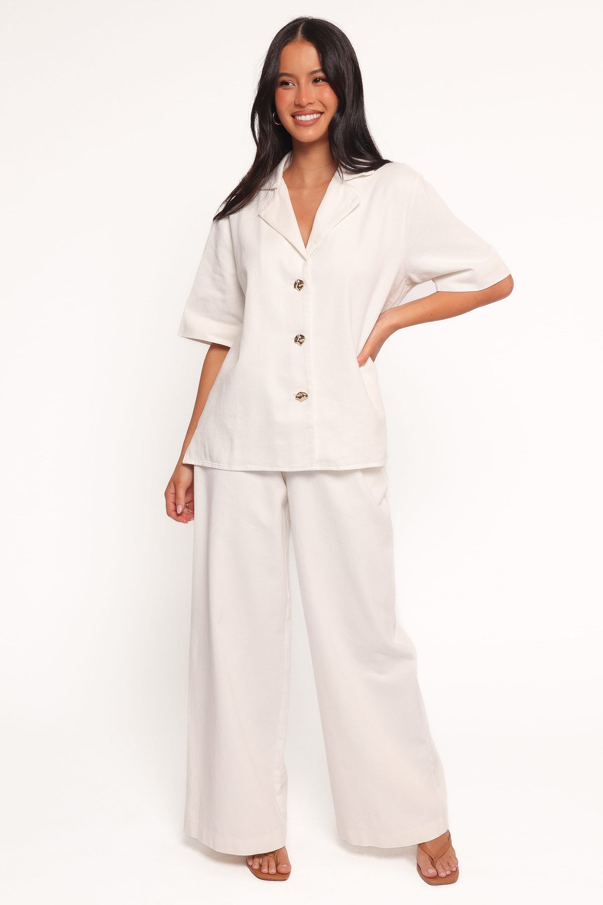 Odelia Denim Shirt - Off White