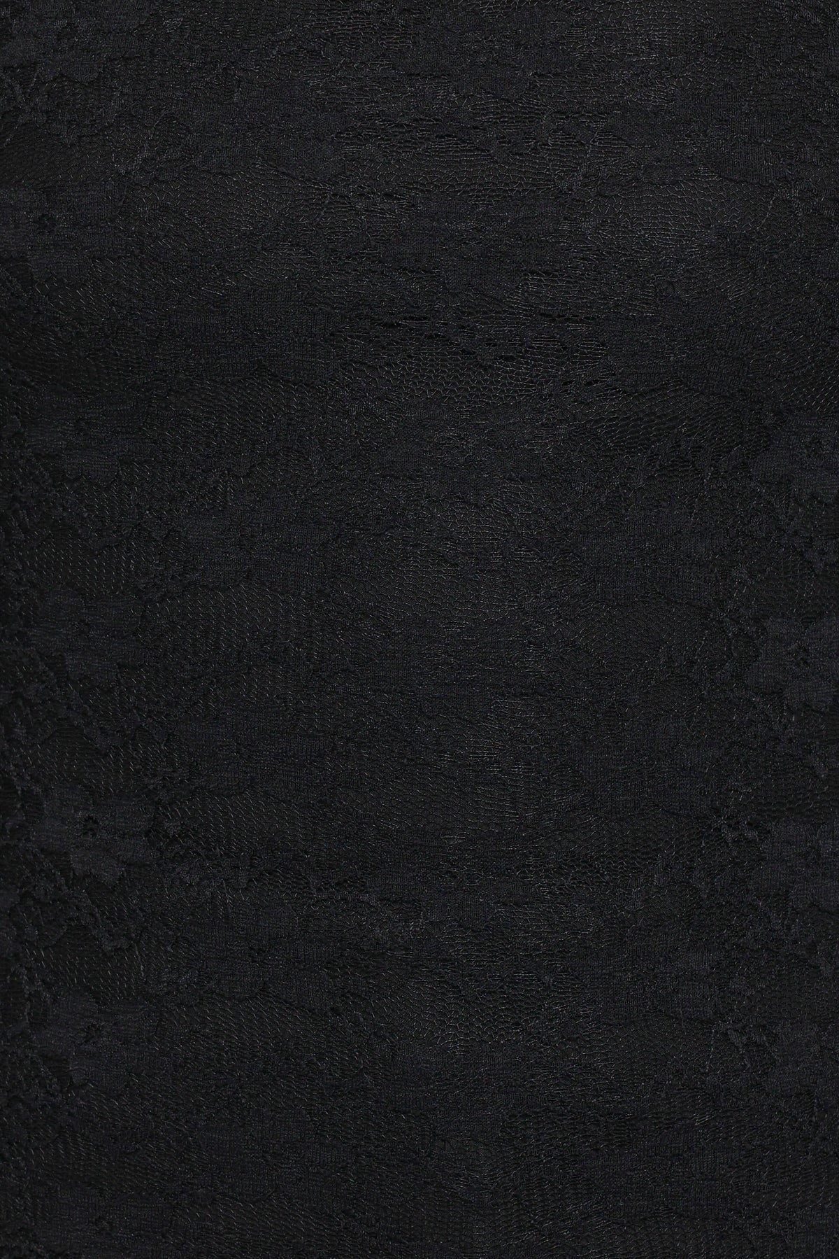 Skyler Square Neck Stretch Lace Top - Black