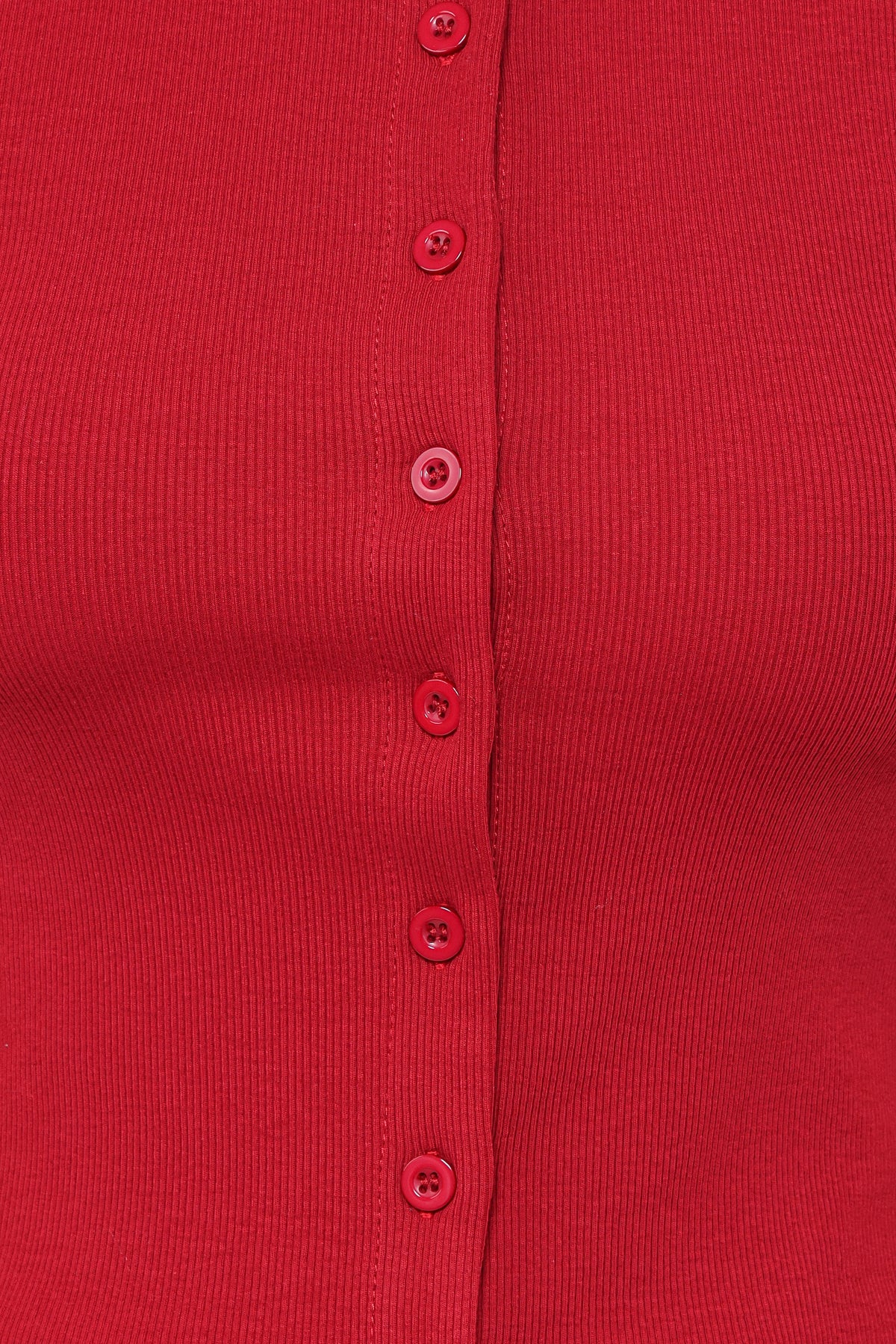 Tylarah Short Sleeve Cardigan Top - Red