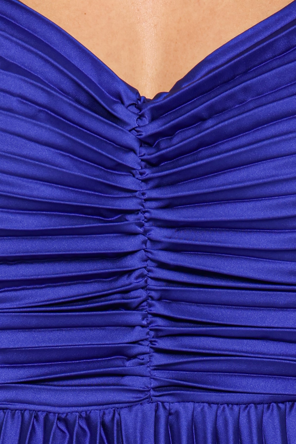 Angelique Pleated Jumpsuit - Royal Blue