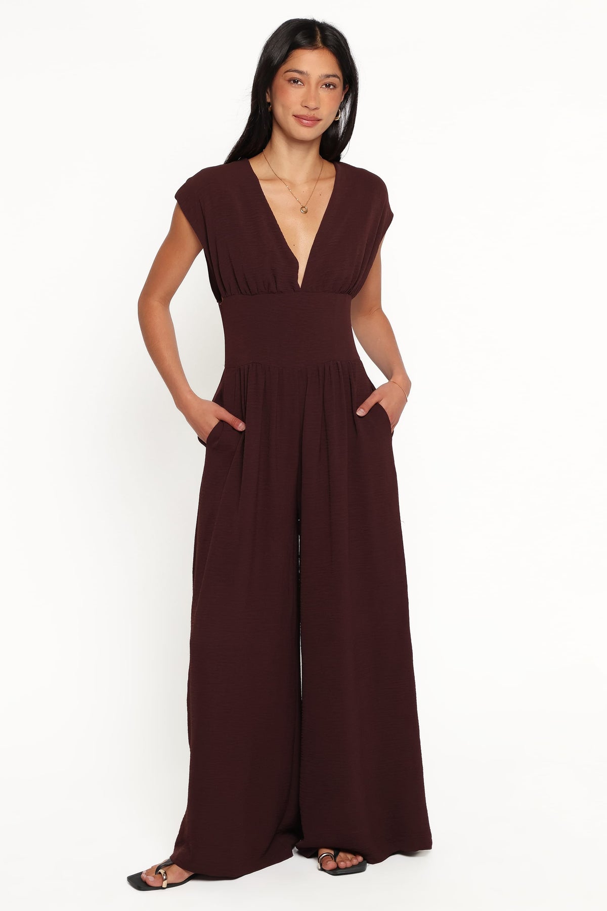 Elsie Jumpsuit - Chocolate Brown