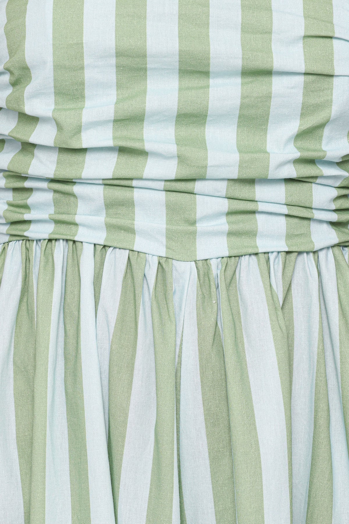 Paige Strapless Jumpsuit - Blue/Green Stripe
