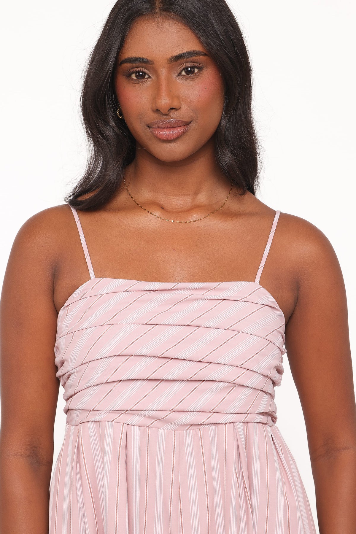 Pricilla Jumpsuit - Pink Stripe