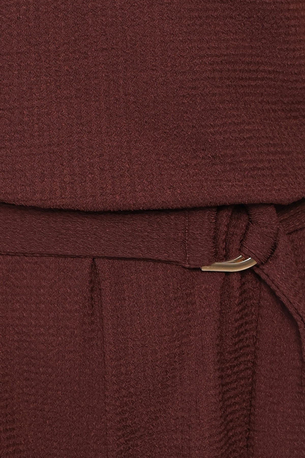 Zaia Belted Knit Romper - Chocolate Brown