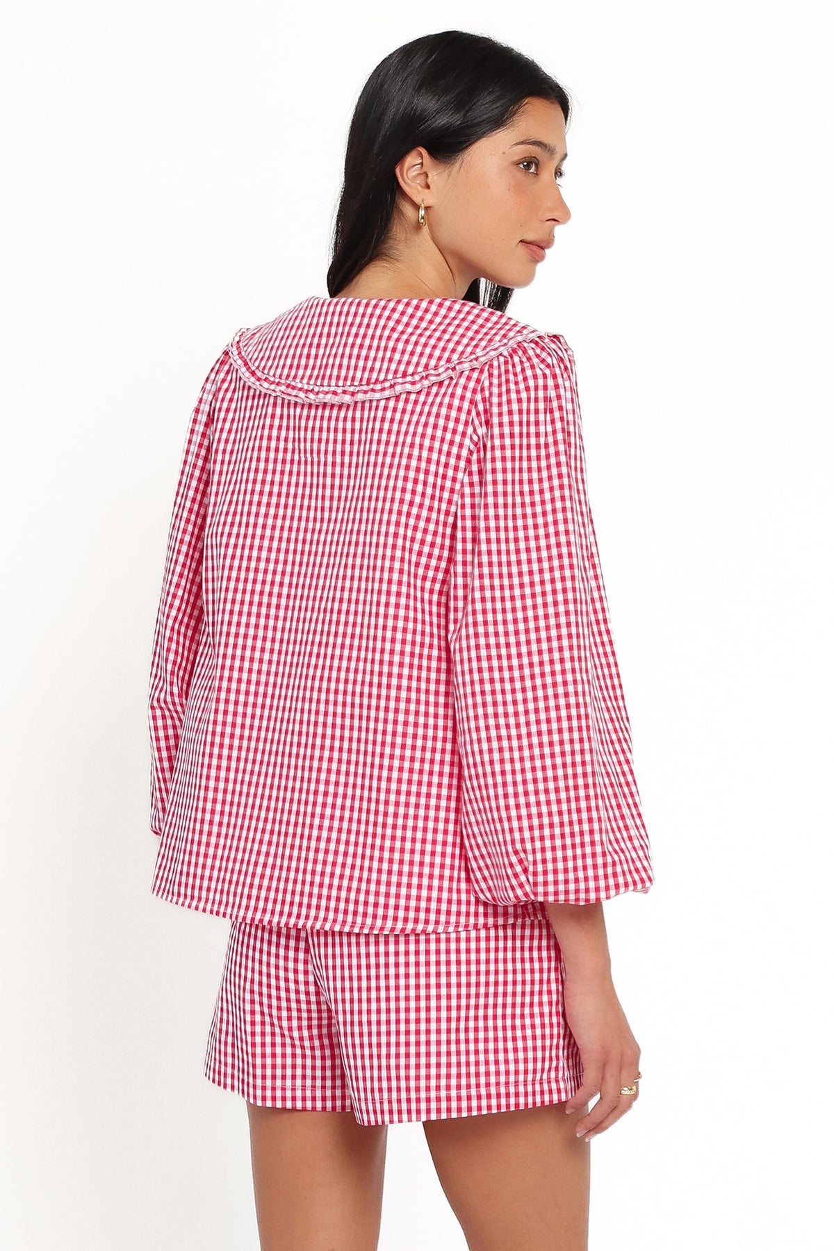 Angela Short Set - Red Gingham