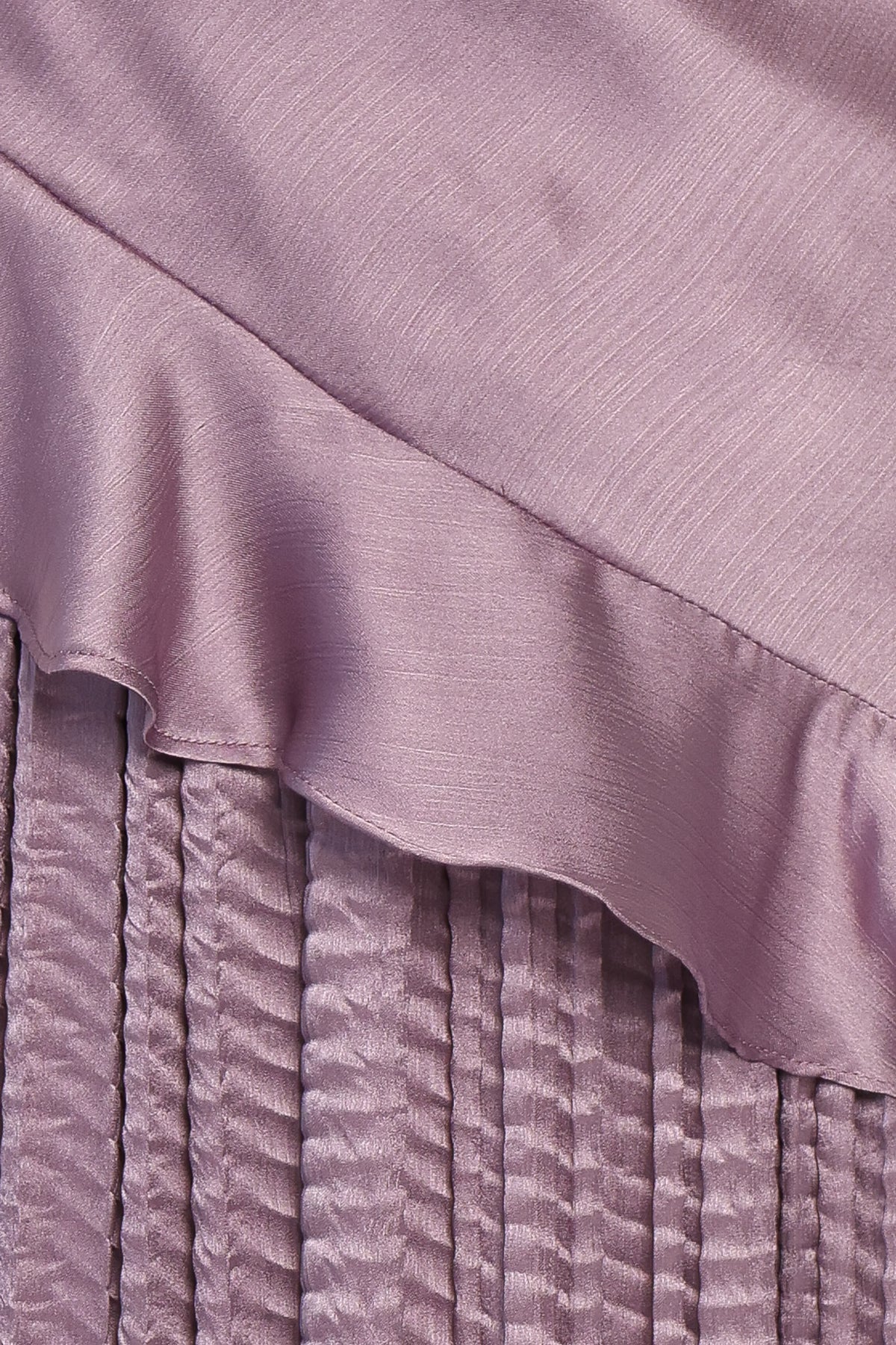 Delvine Asymmetrical Skirt Set - Lilac