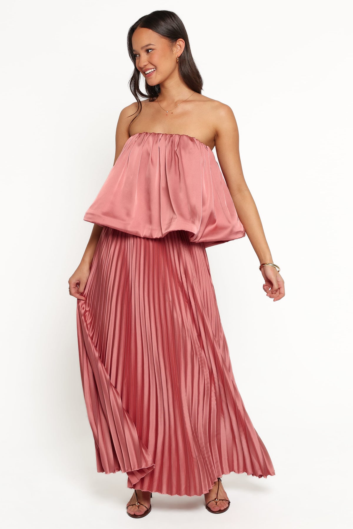 Dorado Pleated Skirt Set - Dusty Rose