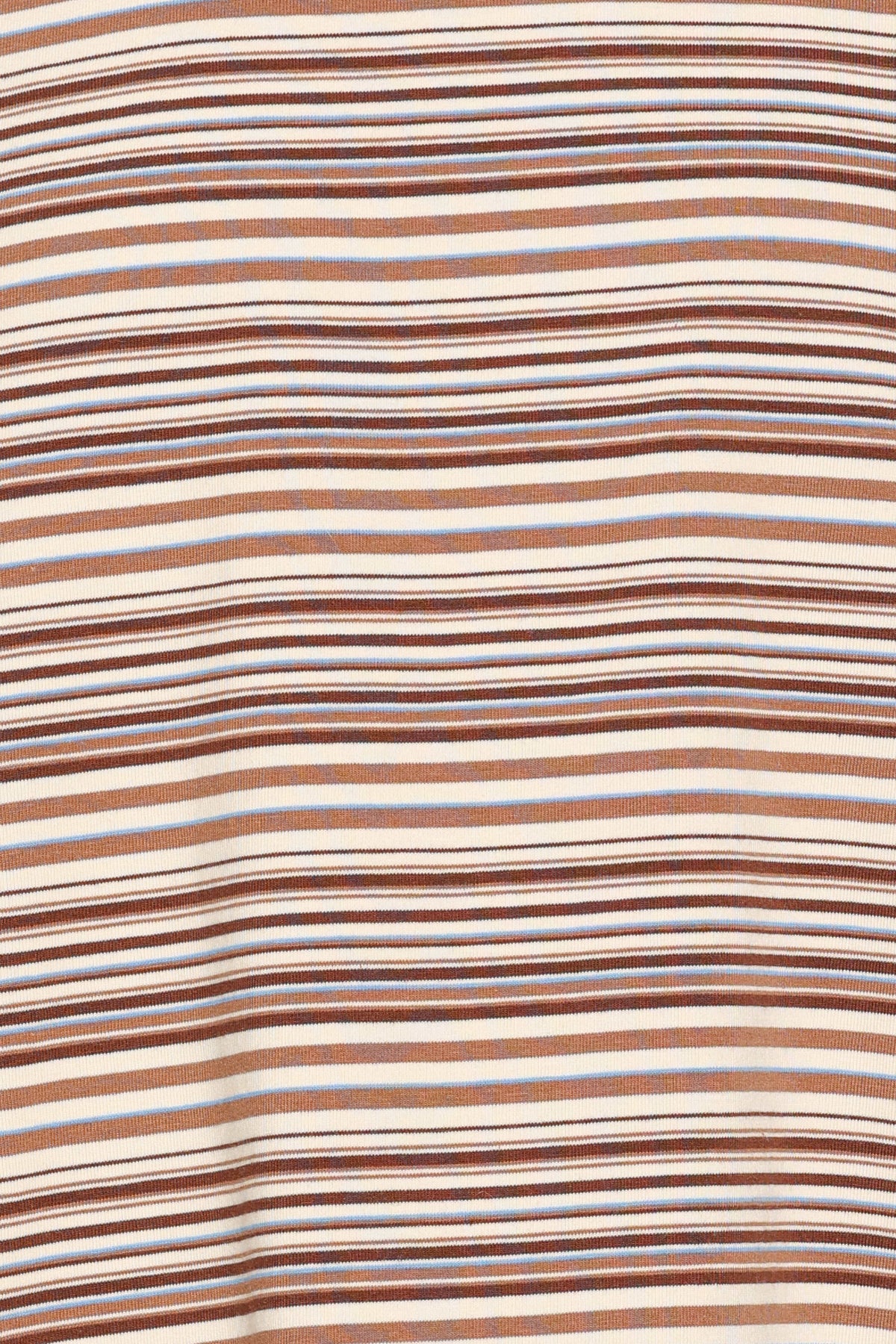 Silvia Knit Short Set - Chocolate Brown Stripe